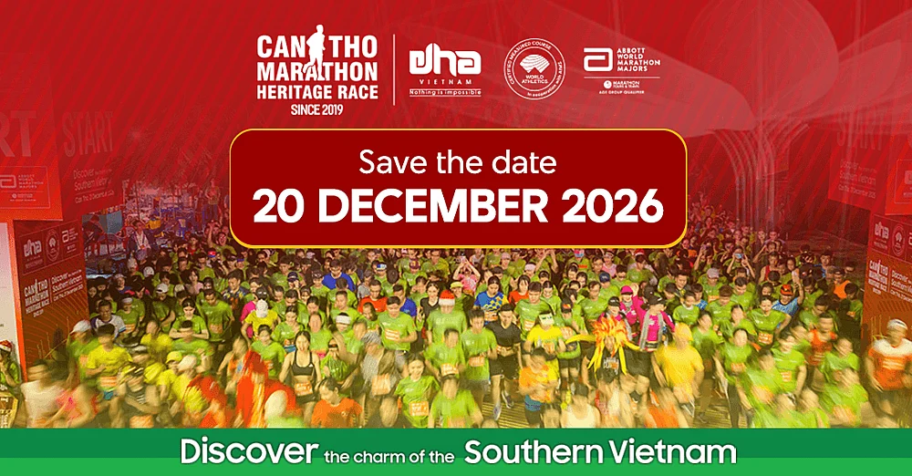 Giải chạy Marathon Quốc tế Di sản Cần Thơ 2026