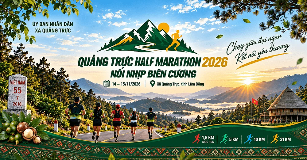 Giải chạy Quảng Trực Half Marathon 2026 - Nối nhịp biên cương